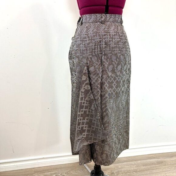 SPORTMAX Gray Pencil Vintage Skirt Midi Lenght sz 6 - Picture 4 of 15